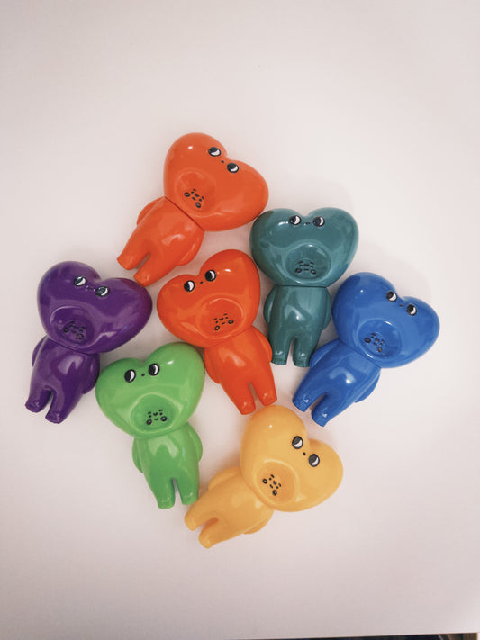 NEW 搪膠公仔心心大軍