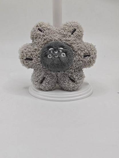 灰色花花頭吊飾